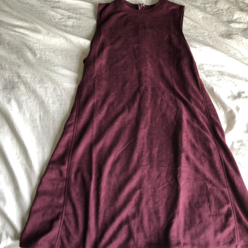 Purple welder high neck dress